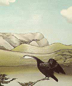 Don Binney, "Pond Bird, Te Henga", 1967