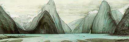 John Buchanan, Milford Sound, 1863, Alexander Turnbull Library